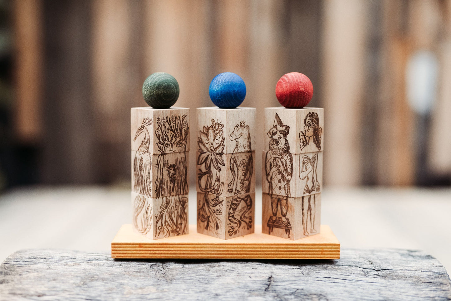 Dreamland - kolorowa układanka płotek Montessori