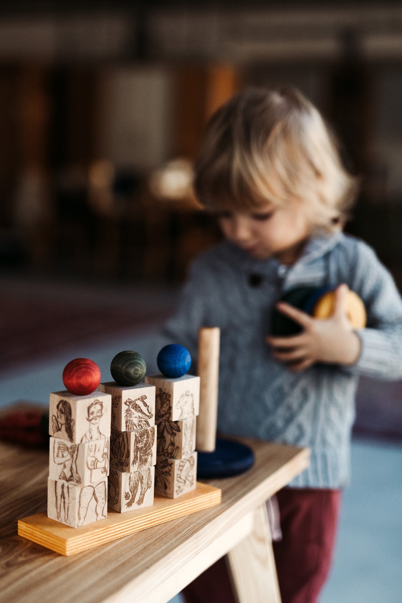 Dreamland - kolorowa układanka płotek Montessori