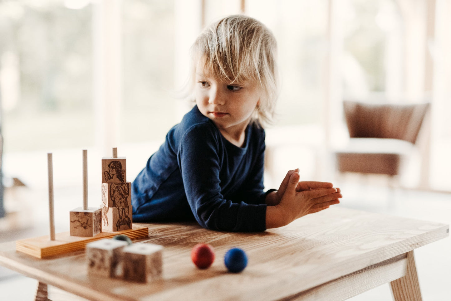 Dreamland - naturalna układanka płotek Montessori