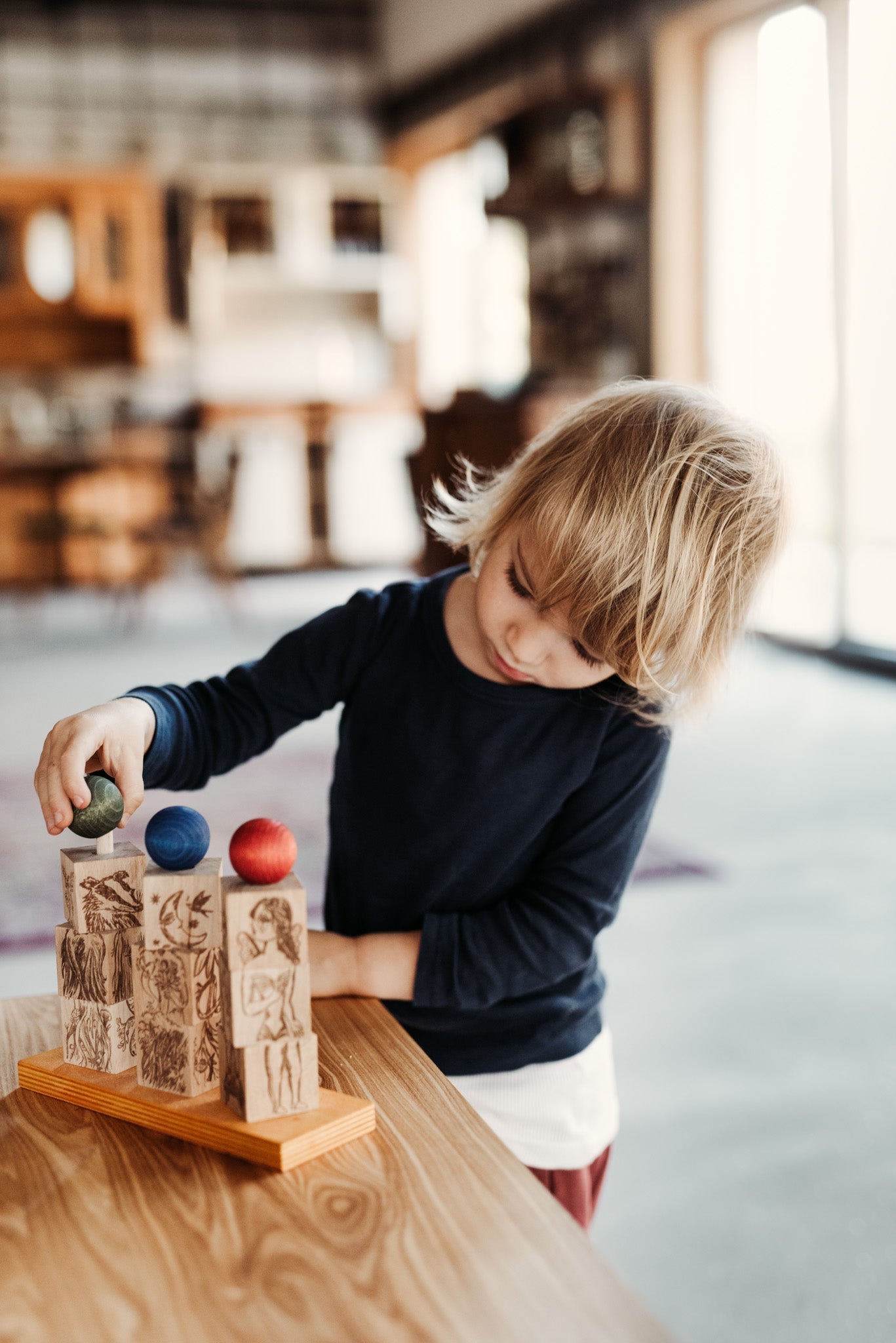 Dreamland - naturalna układanka płotek Montessori