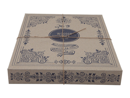 drewniane klocki w czerwonej skrzynce - 30 szt