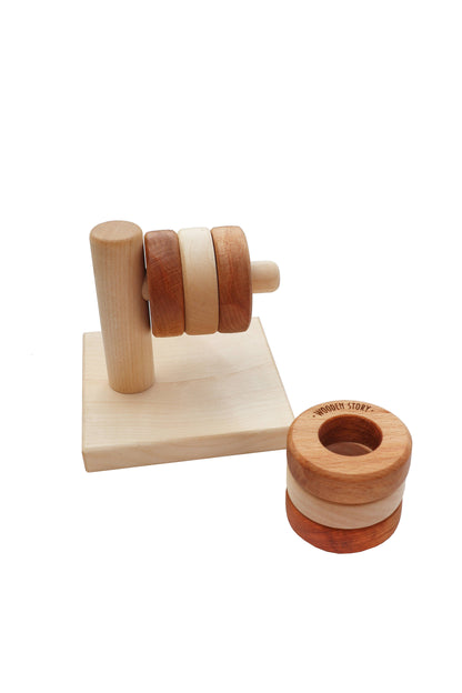 horizontal hanger - Montessori stacking toy