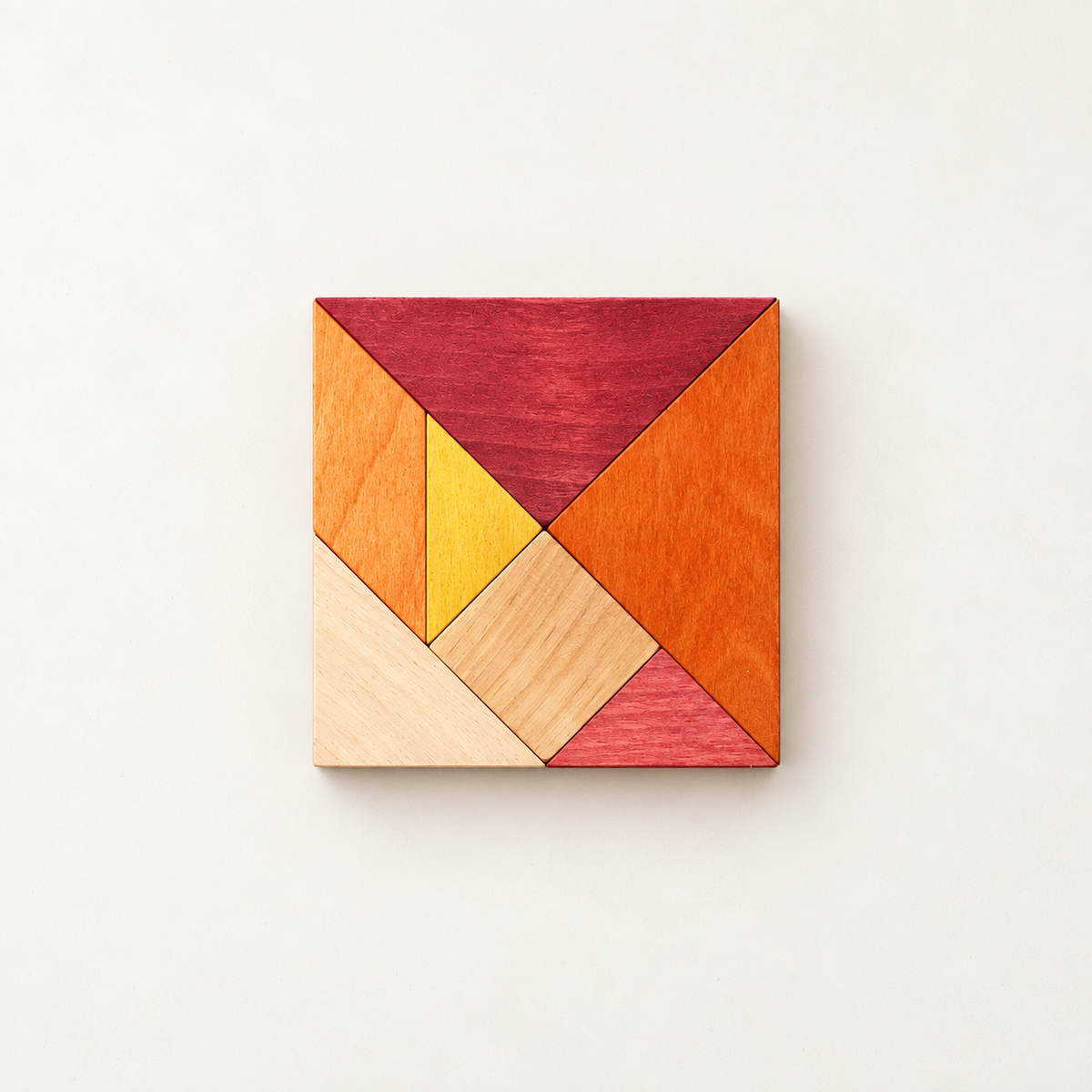 gra tangram w woreczku - barwa ciepła