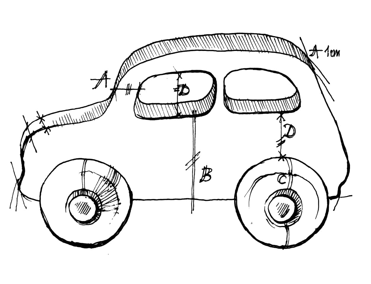 Little French car - samochodzik