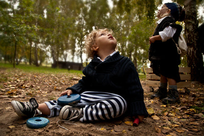 Kolorowa piramida okrągła - układanka Montessori