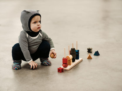 Kolorowa układanka płotek XL - Montessori