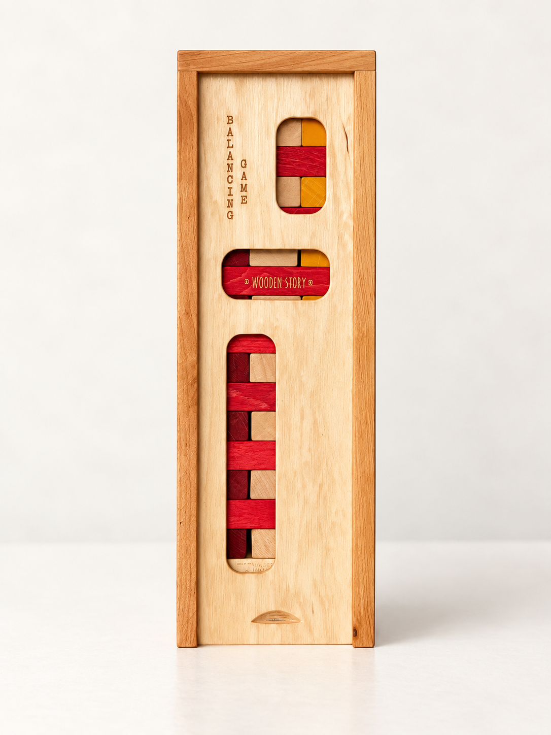 balancing game stacking tower - warm