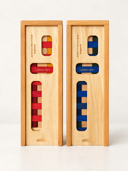 balancing game stacking tower - warm
