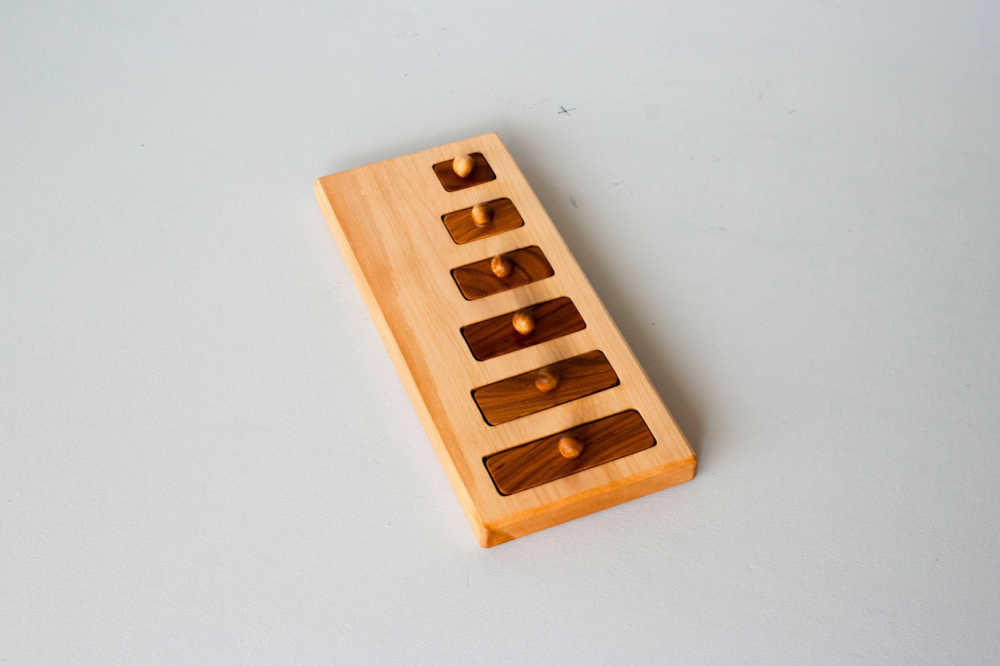 puzzle z uchwytem (długi-krótki) - Montessori