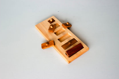 puzzle z uchwytem (długi-krótki) - Montessori