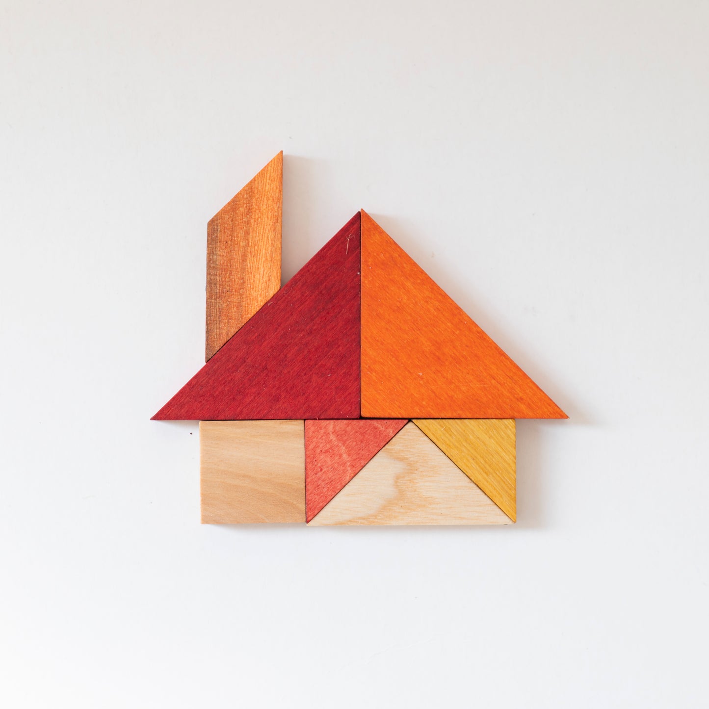 gra tangram w woreczku - barwa ciepła