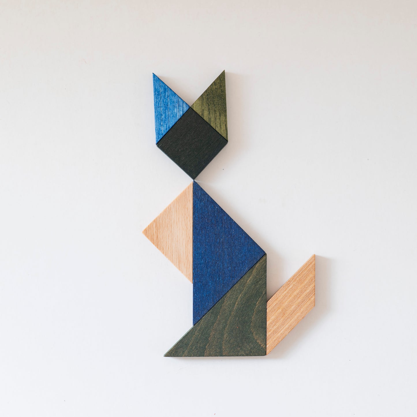 gra tangram w woreczku - barwa zimna