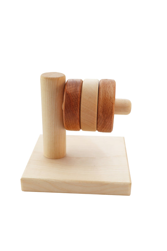 horizontal hanger - Montessori stacking toy